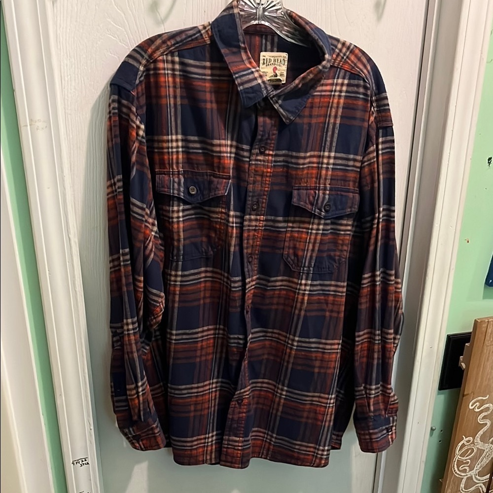 RedHead Blue and Red Lightweight Shirt